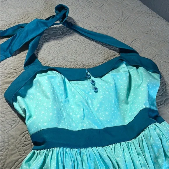 Disney Strapless Dress in Aqua and Teal - Picture 3 of 6